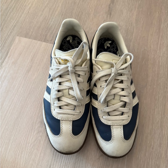 Adidas Samba Navy and White Shoes - Picture 2 of 5